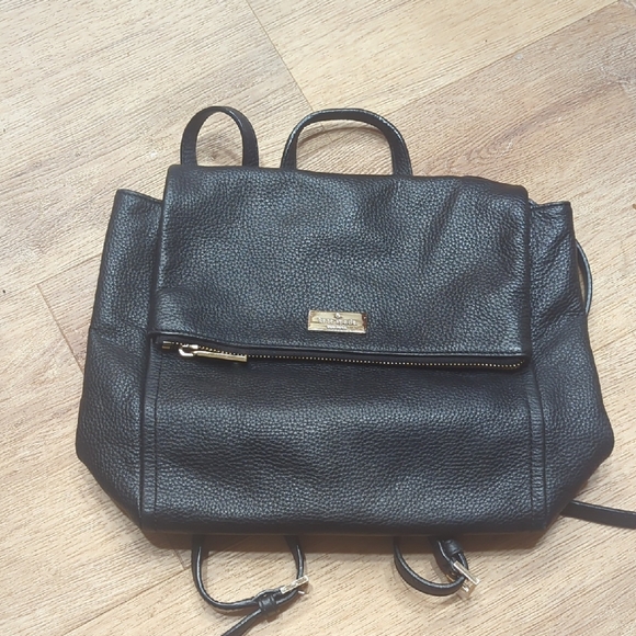 Kate Spade Black Peppled Leather Backpack main image 6